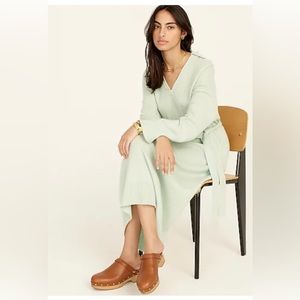 J.Crew Mint Collared Cashmere Sweater Dress